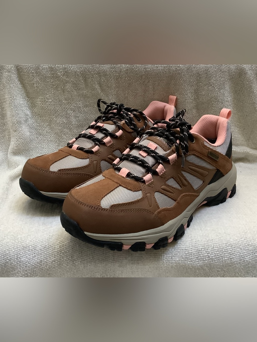 Skechers Outdoor Selman West Highland Hiking Shoes-Tan & Gray-Waterproof-9M-NWT